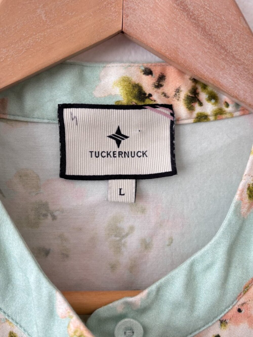 Tuckernuck Aqua Watercolor Royal Shirt Dress - Picture 10 of 10